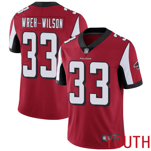 Atlanta Falcons Limited Red Youth Blidi Wreh-Wilson Home Jersey NFL Football #33 Vapor Untouchable